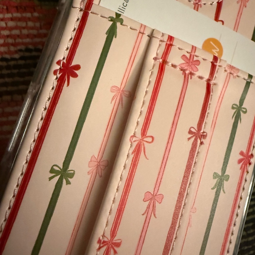 Patterned Phone Case with Pink and Green Stripes - Picture 2 of 6